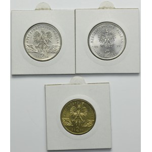 Zestaw, 2 złote 1995 i 1999 (3 szt.)