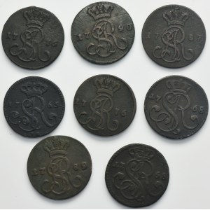 Set, Poniatowski, Groschen 1768-1790 (8 pcs.)