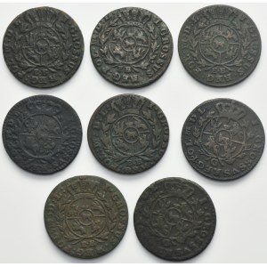 Set, Poniatowski, Groschen 1768-1790 (8 pcs.)