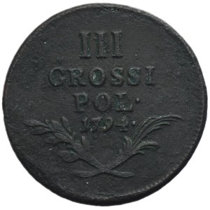 Galicia and Lodomeria, 3 Groschen Wien 1794