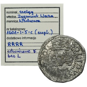 Sigismund III Vasa, Schilling Fraustadt 1601 F - VERY RARE, ex. Marzęta