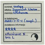 Sigismund III Vasa, Schilling Fraustadt 1601 F - VERY RARE, ex. Marzęta