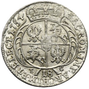 Augustus III of Poland, 18 Groschen Leipzig 1754 EC