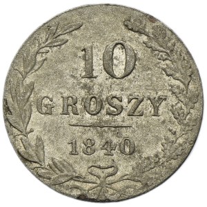 Royaume de Pologne, 10 groszy Varsovie 1840 MW
