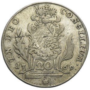 Allemagne, Electorat de Bavière, Maximilien III Joseph, 20 Krajcars Amberg 1769 A