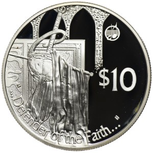 Fidschi, Elizabeth II, $10 Llantrisant 2002 - Verteidigerin des Glaubens
