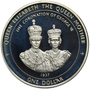 Bermuda, Elizabeth II, 1 Dollar Llantrisant 1996 - Coronation of King George VI