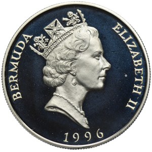 Bermuda, Elizabeth II, 1 Dollar Llantrisant 1996 - Coronation of King George VI