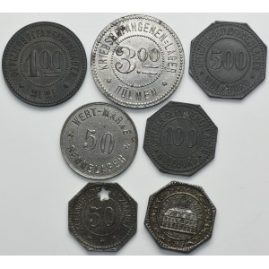 Set, Germania, Notgeldy (7 pezzi)