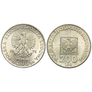 Zestaw, 200 złotych 1974 i 1975 (2 szt.)