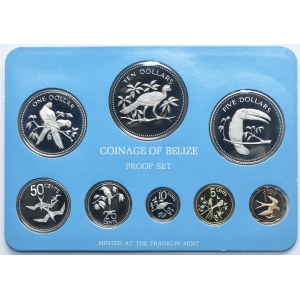 Set, Belize, 1976 set vintage - LUSTRANS (8 pezzi).