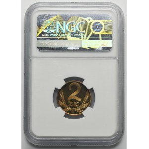 2 złote 1987 - NGC PF67 CAMEO - LUSTRZANKA