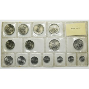 Set, Polish Circulation Coins 1949-1976 (15 pieces).