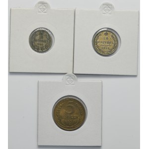 Set, Russia, 5 Kopecks, 10 Kopeck and 15 Kopeck (3 pcs.)