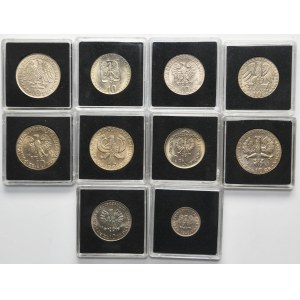 Set, 20 centesimi e 10 oro (10 pezzi)