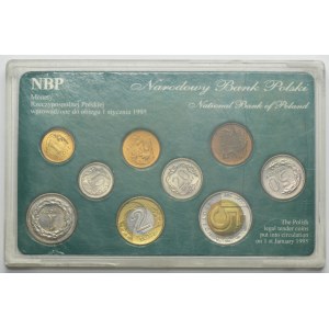 Set, III RP, Pièces mises en circulation 1.01.1995