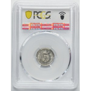 Allemagne, Jeton du croiseur allemand SMS ARCONA de 5 Fenig 1903-1923 - PCGS MS64