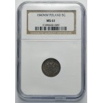 Polish Kingdom, 5 groschen Warsaw 1840 MW - NGC MS61