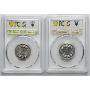 Set, 1 gold 1992 and 1993 - PCGS MS64 and MS66 (2 pieces).