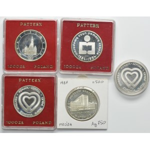 Zestaw, PRÓBA, 1.000 złotych 1986-1987 (5 szt.)