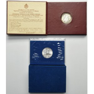 Set, Vatican and San Marino, 500 Lire (2 pcs.)