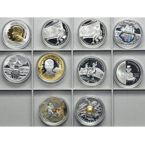 Zestaw, 10 złotych 2002-2009 (10 szt.)