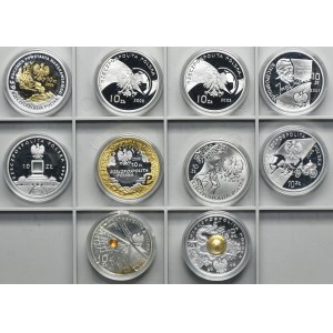 Zestaw, 10 złotych 2002-2009 (10 szt.)