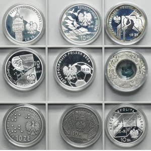 Set, 10 oro 2005-2012 (9 pezzi)