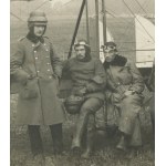 [Photo] Biplane and pilots (ca. 1920).