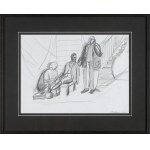 Jaroslaw Modzelewski, Sketch for the painting HILFE..., 2000
