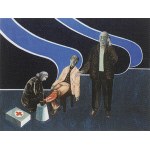 Jaroslaw Modzelewski, Sketch for the painting HILFE..., 2000