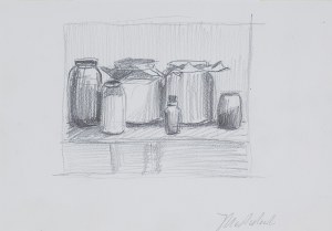 Jarosław Modzelewski, SZKIC DO OBRAZU „SŁOJE Z PIGMENTAMI”, 2001