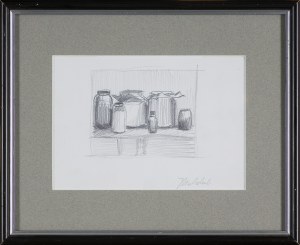 Jarosław Modzelewski, SZKIC DO OBRAZU „SŁOJE Z PIGMENTAMI”, 2001