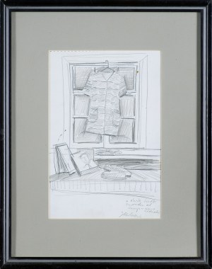 Jarosław Modzelewski, SZKIC DO OBRAZU „MARTWA NATURA Z MOTYLEM”, 2002