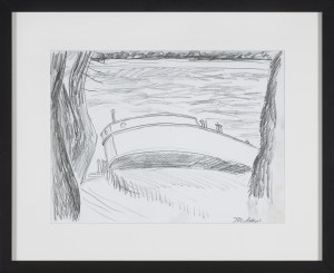 Jarosław Modzelewski, SZKIC DO OBRAZU ”WISŁA. STARA BARKA”, 2003