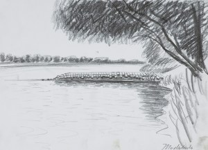 Jarosław Modzelewski, SZKIC DO OBRAZU „WISŁA. OSTROGA”, 2003