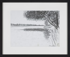 Jarosław Modzelewski, SZKIC DO OBRAZU „WISŁA. OSTROGA”, 2003