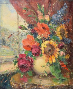 Włodzimierz TERLIKOWSKI (1873-1951), Kwiaty w wazonie