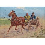 Ignacy ZYGMUNTOWICZ (1875-1947), Pędzący zaprzęg