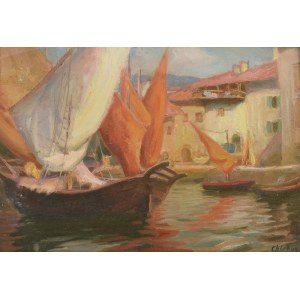 Józef CHLEBUS (1893-1945), Port - Chioggia koło Wenecji