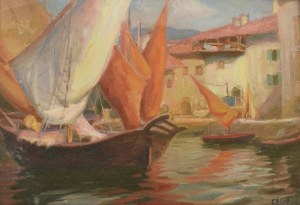 Józef CHLEBUS (1893-1945), Port - Chioggia koło Wenecji