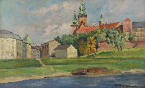 Mieczysław BIESZCZANIN (1910-1968), Widok na Wawel, 1938