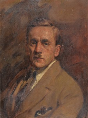 Bolesław BARBACKI (1891-1941), Portret mężczyzny - Autoportret artysty, ok. 1940