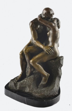 AUGUSTE RODIN (1840-1917) według, Całująca się para