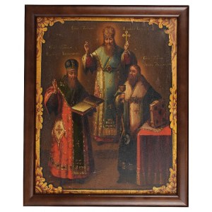 Ikona - Bazyli Wielki, Grzegorz z Nazjansu i Jan Chryzostom
