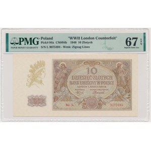 10 złotych 1940 - L - PMG 67 EPQ