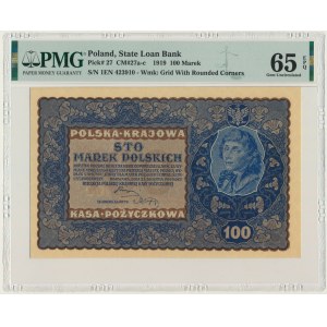 100 marks 1919 - IE Series N - PMG 65 EPQ