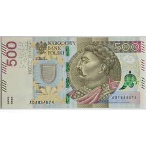 500 złotych 2016 - AD -