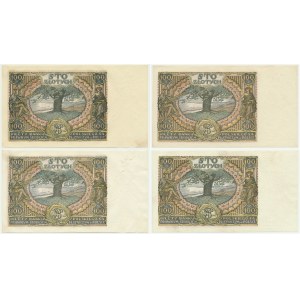 100 zloty 1932-1934 (4 pieces).