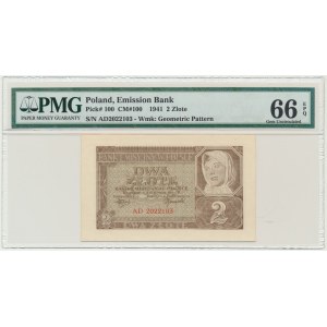 2 złote 1941 - AD - PMG 66 EPQ